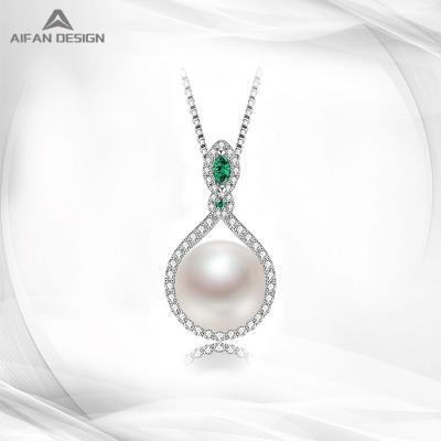 China FASHIONABLE Vintage Luxury Jewelry 925 Sterling Silver Freshwater Pearl Necklace for sale