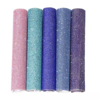 China Flatback Bling 2 mm Crystal Hotfix Rhinestone Self Adhesive Sheets Ab Self-adhesive Rhinestone Sheets For Arts Crafts Diy Car Decoration for sale