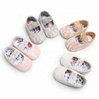 China New Trend Breathable Baby Girl Dress Manufacturer Shoes Flower Print Baby Shoes Lace Up Baby Shoes For 1 Year for sale