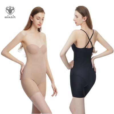 China Fajas Shapewear Breathable Jumpsuit For Women Tummy Control Dress Backless Jumpsuit Complete Body Shaper With Built-in Bra for sale