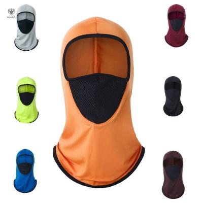 China Mens Summer Logo Bright Uv Protection Hood 2 Custom Hole Balaclava Lightweight Ski Mask for sale