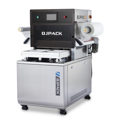 China DQ400VSL Food Meat Fish Seafood Vacuum Skin Packaging Machine Skin Tray Sealer for sale