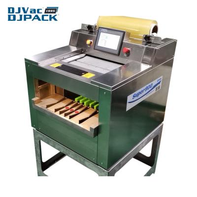 China Bench Type Semi-automatic Food 304 Stainless Steel Tray Wrapper Wrapping Machine For Food for sale