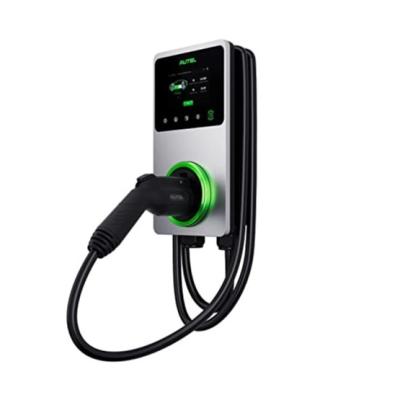 China AUTEL EV Charger Manufacturers J1772 AC Wall Charger 12KW 50A Touch Screen Electric Car Charging Station MaxiCharger AC Wallbox 4G(UL) for sale