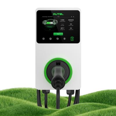 China Autel charging APP; Autel cloud AUTEL MaxiCharger 7kW Ev charger type2 22kW OCPP charger wallbox 7kw electric car ev charging pile for sale