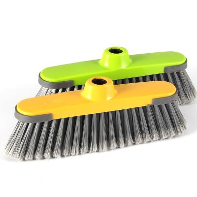 China Custom Logo Practical Pp Material Small Factory Price Household Soft Plastic Viable Broom Head Custom Broom Head for sale