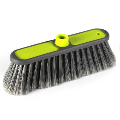 China Practical Pp Material Small Logo Broom Head Household Outlet Factory Cleaning Tools Durable Plastic Soft Custom Household Broom for sale