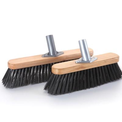 China Factory Customized High Quality Wooden Cleaning Brush Eco-friendly Push Broom Floor Brush for sale