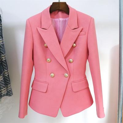 China High Quality Fashion Double Breasted Blazer Plus Size Plus Size Winter Coat Women for sale