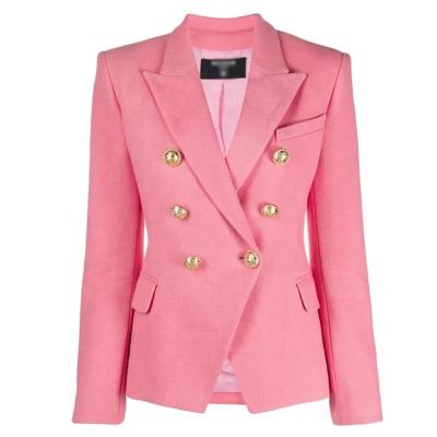 China High Quality Fashion Double Breasted Blazer Plus Size Plus Size Winter Coat Women for sale