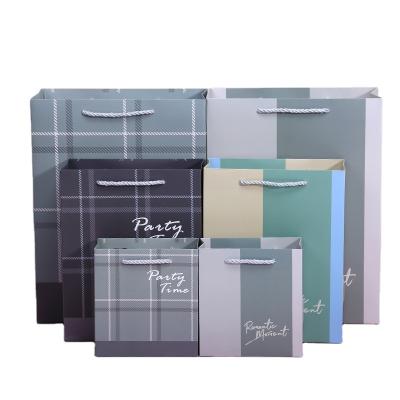 China Recyclable Customized Matte Color Paper Shopping Bags Gift Packaging Small Commercial Luxury Paper Bags For Small Business With Handle for sale