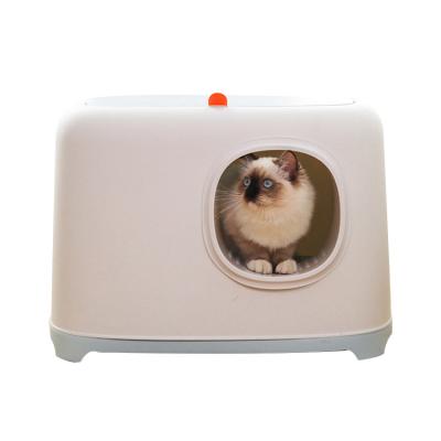 China Cat's Litter Box Closed Poop Splash Proof Box Large Deodorizer Cat Toilet Supplies Litter Box 55*40*39cm for sale