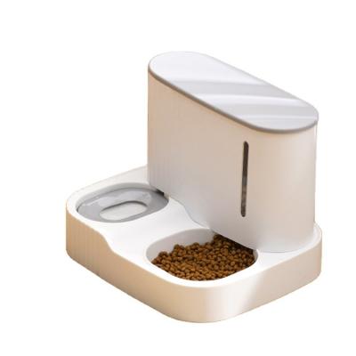 China Sustainable Pet Water And Food Dispenser With 3LFood Storage 0.8L Water Capacity Cat Dog Pet Automatic Bowls for sale