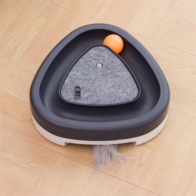 China Sustainable Smart Eco-friendly Removable Plastic Roller Training Tracks Tower Cat Ball Toy Interactive Pet Cat Toy for sale