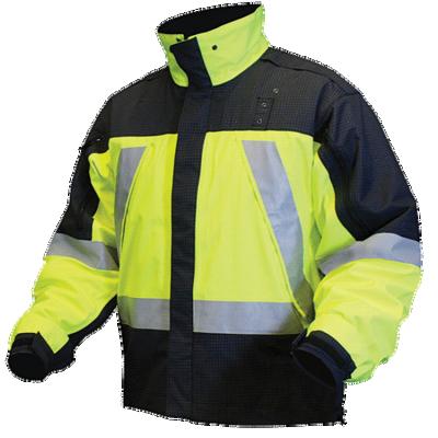 China Custom BOWINS Winter Bomber Winter Construction Safety Jackets Hi Vis Pilot Jacket Line Fur for sale