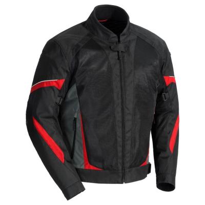 China Bowins High Quality Breathable Men's Red Mesh Motorcycle Jacket for sale