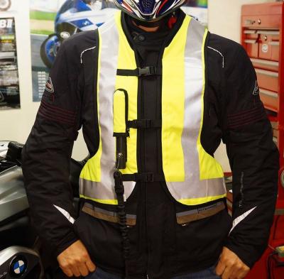 China High Quality Breathable Motorcycle Safety Air Bag Reflective Vest for sale