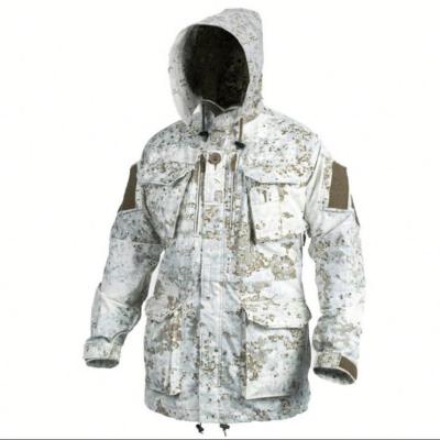 China High Quality Breathable Waterproof Snow Camouflage Military Uniform Parka for sale