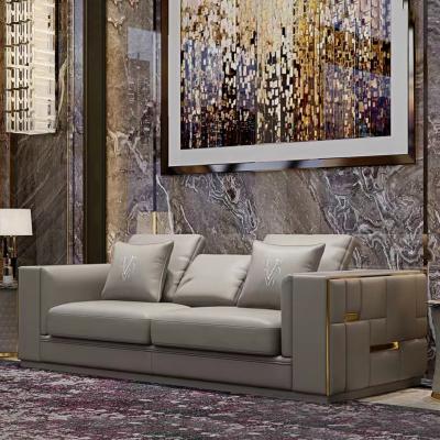 China High Quality Modular Living Room Sofa Set Modern Design Living Room Home Furniture 3 2 1 Seat Leather Sofa for sale