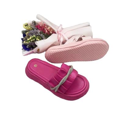 China Fashion Trend New Arrival Thick Unique Platform Summer Shoes Thick Fancy Flat Ladies for sale