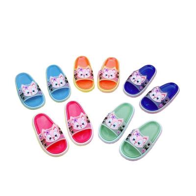 China China-made cartoon house girl indoor slippers summer deodorization cute beach flat shoes for kids boys and girls for sale