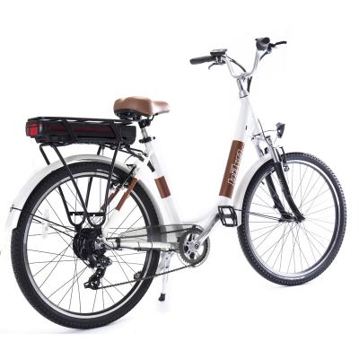 China High quality lithium ion battery electric sports bike women retro style aluminum alloy fashion bicycle for sale