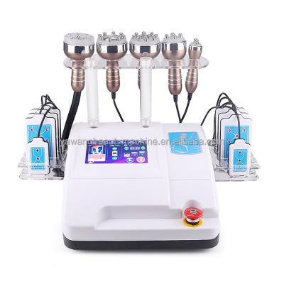 China Weight Loss Beauty Device Handheld Ultrasound Laser 40k 6 in 1 Lipolaser Body Slimming Machine Vacuum Cavitation System for sale