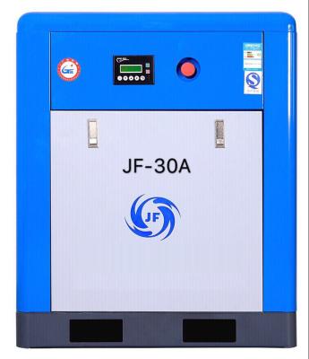 China JF-30A VSD (belt driven) lubricated screw air compressor and brand new compressor spare parts for sale