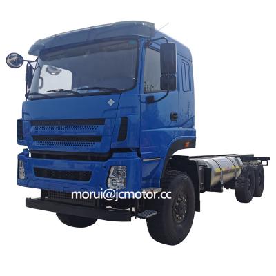 China Special Truck 25ton to 35ton LNG Engine 6x6 Crane Desert Off Road Full Drive Rescue Truck Chassis for sale