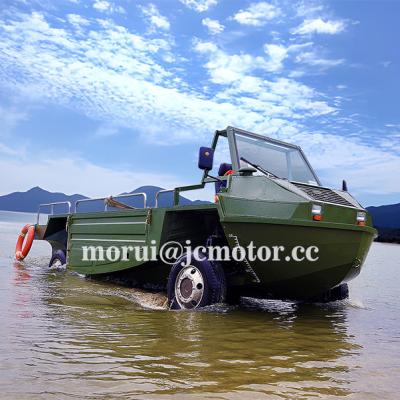 Chine Véhicule amphibie tout-terrain personnalisé 4 roues motrices 1000 kg/10-personne de capacité hybride et versions à combustible pour la terre et l'eau à vendre