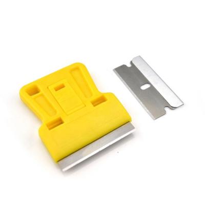 China For Plastic Mini Handy Razor Scraper Tool Auto Application Vinyl Tint Window Scraper Multifunctional Cleaning Razor Blade for sale