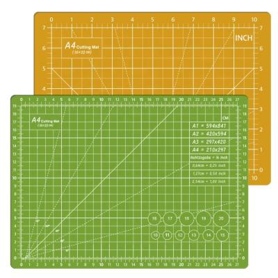 China Free Sample A4 PVC Self-Healing Non-Slip Bottom Eco-Friendly Cutting Mat 12