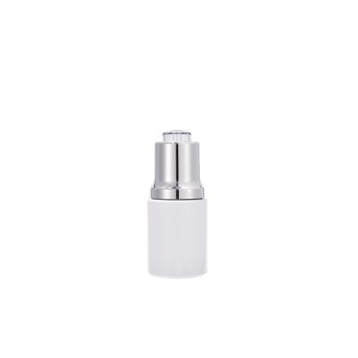 China Wholesale Stock White Round Recyclable Empty AS 30ml Plastic Dropper Bottles Serum Bottle Cosmetic Containers For Skin Care Packaging for sale