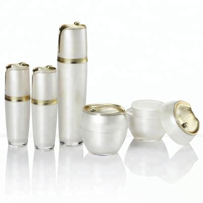 China BEAUTY PACKAGING 100ml Serum Bottles And Cream Acrylic White Empty Cosmetic Packaging Jars for sale