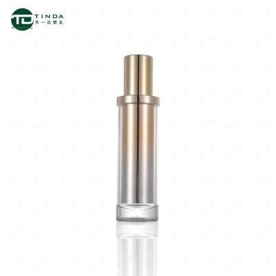 China BEAUTY PACKAGING Plastic Acrylic Gold Lotion Pump Bottle Eco Friendly for sale