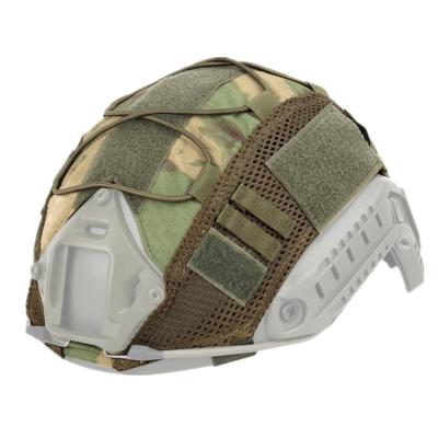 China FAST FAST Ruin Camouflage Green Cloth Helmet Nylon Bulletproof Helmet Cover for sale