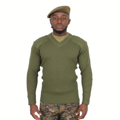 China Safety Military Green Tactical Sweater Tank Top Army Anti-wrinkle Sweater Wool Sweater With Police Uniform Wholesale In Stock for sale