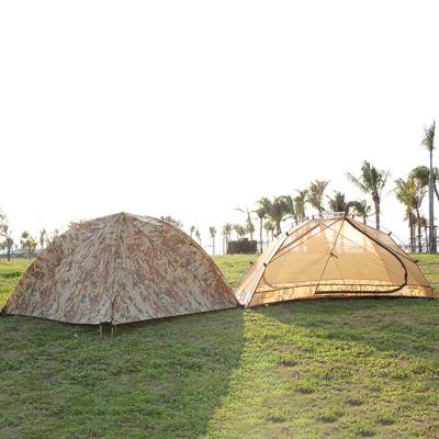 China Luxury Camouflage/Field Game Summer Travel Aluminum Bell Cube Army Bed Camper Camping Tents Equipment for sale