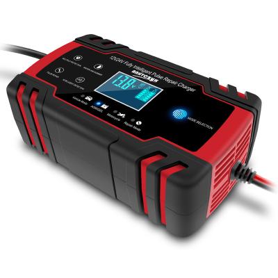 China Fast Charging 12V/24V Automotive Battery Charger 8A Battery Defender Smart Charger For Car Motorcycle Boat for sale