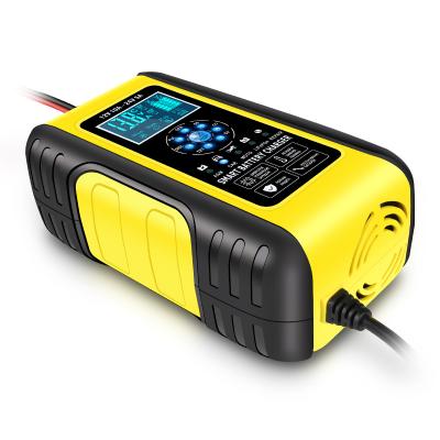 China Auto Battery Charger 12V 24V 10A Smart Car Battery Charger For GEL AGM Battery LiFePO4 WET Fast Battery Charger for sale