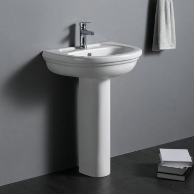 China PB202 cheap price easy clean hot selling ware porcelain sanitary pedestal washbasin for bathroom for sale