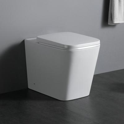 China BP1001 Western Style Double-flush Standard Size Back To Wall P Trap Porcelain WC Cheap Toilet for sale