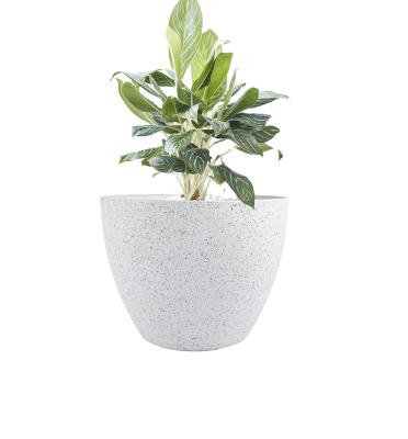 China Flower pot. Best Selling Large Fiberstone Succulent Pot Planter Lightweight Fiberglass Pot Outdoor Flower Pots Stone Powder for Balcony Garden Patio for sale