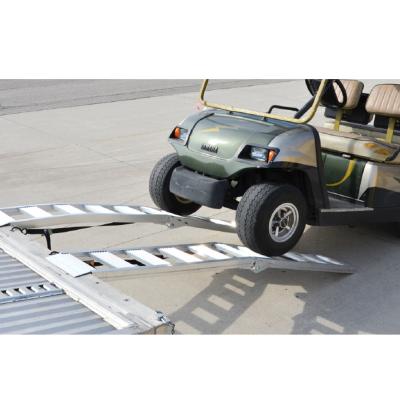 China Vehicle Loading Ramp Center Folding Soft Arched Aluminum Ramp 700 lbs. (Per Ramp) Rated Motorcycle Ramps for sale