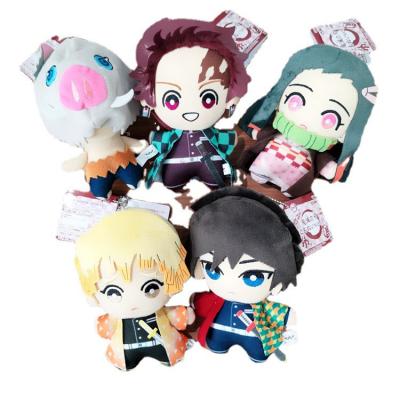 China Gift Good Quality Anime Toys 17 Styles Demon Slayer Kimetsu No Yaiba Plush Key Chain Cute Gift For Kids for sale