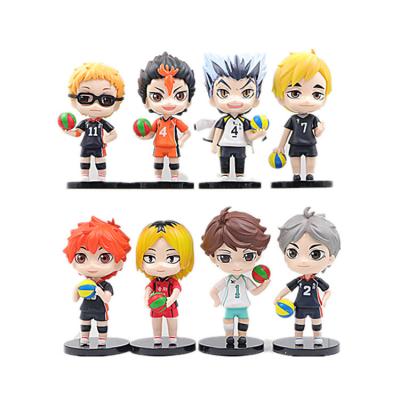 China Cartoon Toy Anime Haikyuu! ! TO TOP kawaii cartoon stock number japanese anime figures 8pcs/set sold in sets for sale