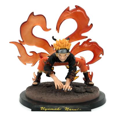 China Cartoon Toy Narutos Action Number Anime Kurama kyuubi Action Numbers PVC Boxed Model Ornaments for sale