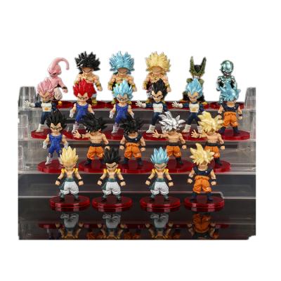 China Super Cartoon Japanese Anime Toy 21 Design Dragon Ball Action Number Saiyan Figures Toys For Kids Christmas Gift Sale By Set One Set 21 Pcs for sale