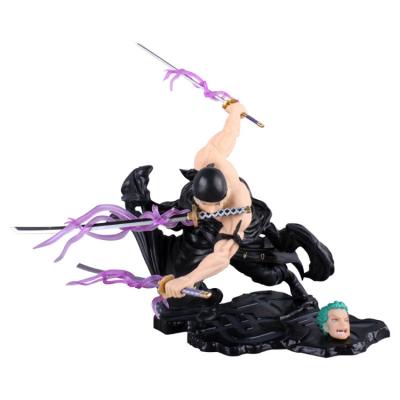 China Cartoon Toy Anime Zoro One Piece Roronoa Action Number sanzen sekai action numbers two heads that can be replaced for sale