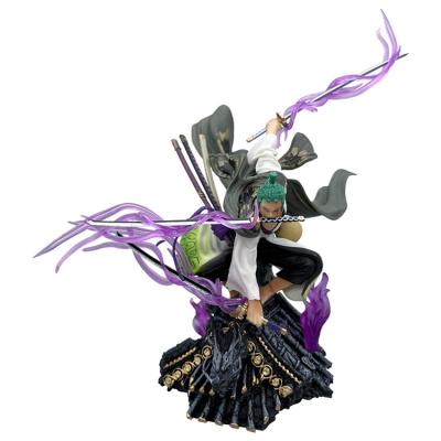 China Cartoon Toy 22cm Anime Action Number Wonokuni Roof One Piece Roronoa Zoro Action Numbers for sale